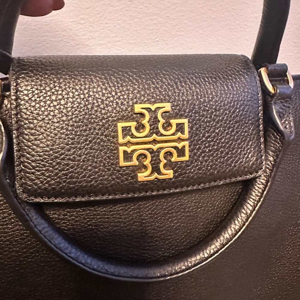 Tory Burch Black Leather Satchel - Picture 3 of 4